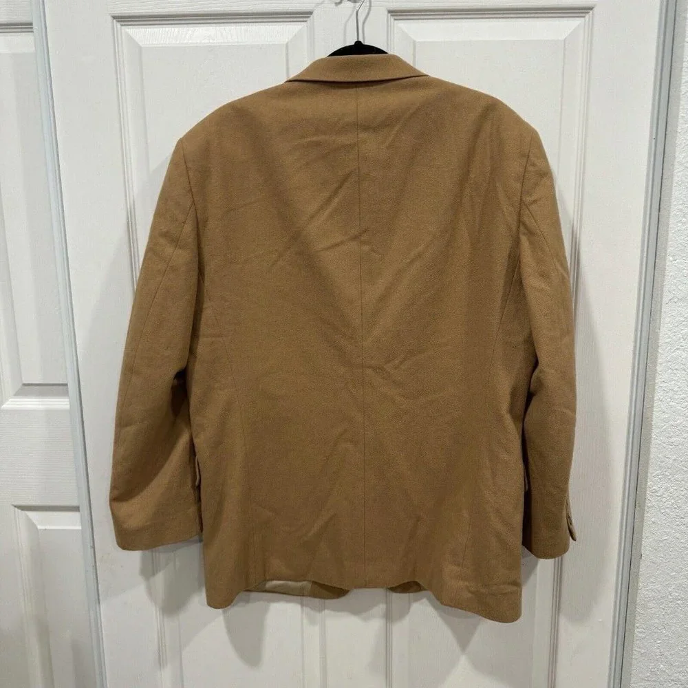 Oscar de la Renta Mens Brown Camel? Tan‎ Sport Coat Blazer Jacket 44R